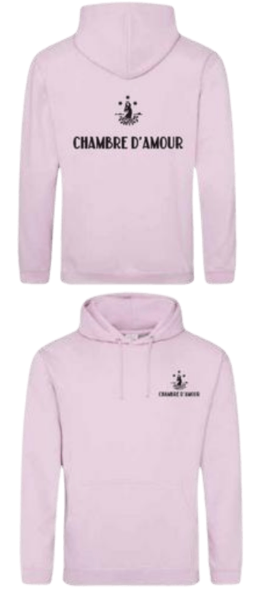 Lionel Osmin & Cie, Sweat à capuche Chambre d'Amour rose XS  